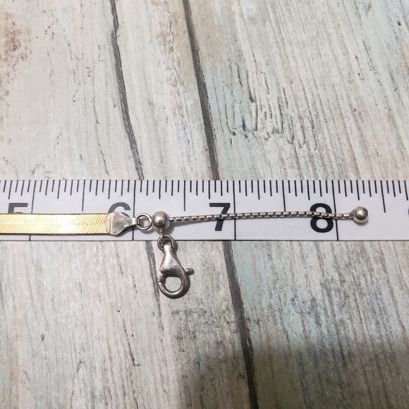 Itaor 925 Italy Two Tones Bracelet. - Picture 8 of 9